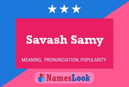 Savash Samy Naam Poster