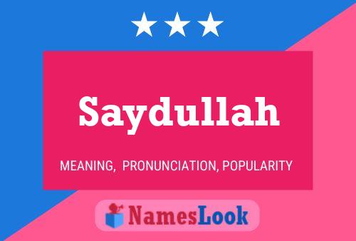 Saydullah Naam Poster