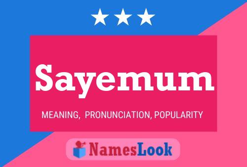 Sayemum Naam Poster