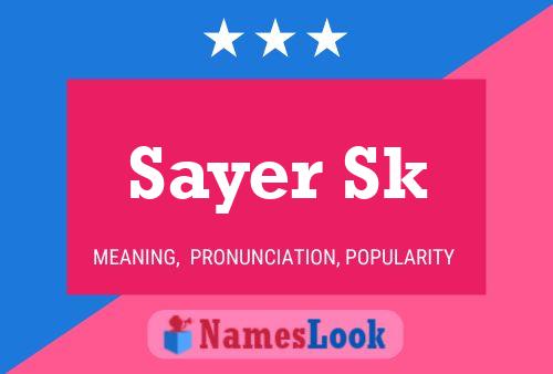 Sayer Sk Naam Poster