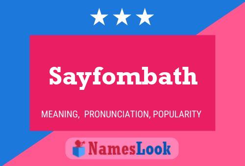 Sayfombath Naam Poster