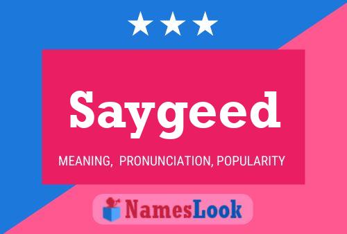 Saygeed Naam Poster