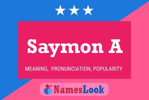 Saymon A Naam Poster