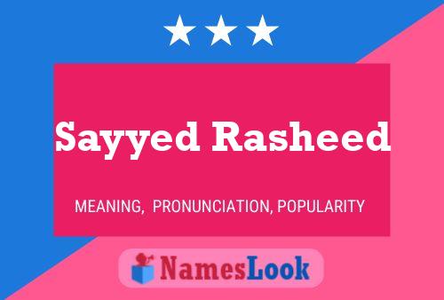 Sayyed Rasheed Naam Poster