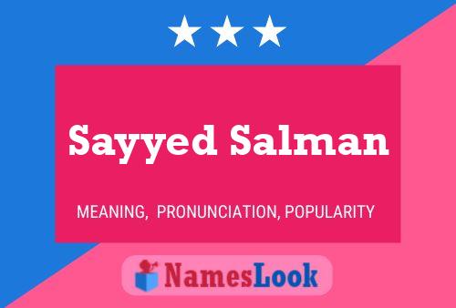 Sayyed Salman Naam Poster