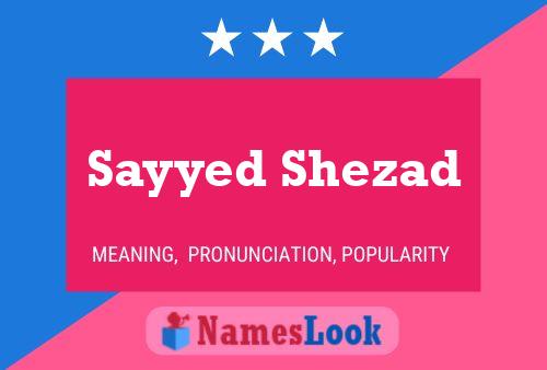 Sayyed Shezad Naam Poster