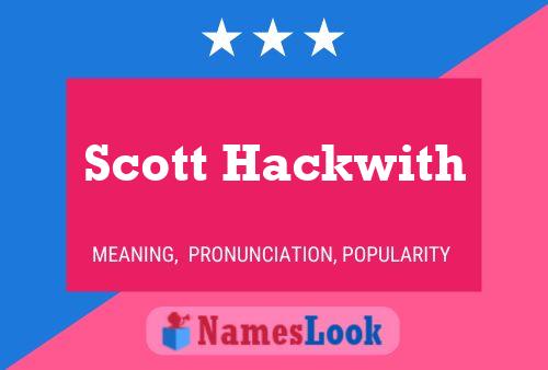 Scott Hackwith Naam Poster