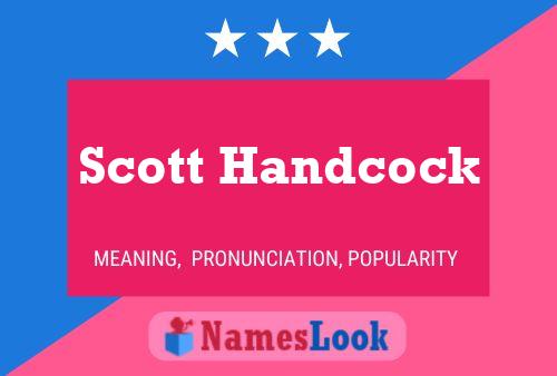 Scott Handcock Naam Poster