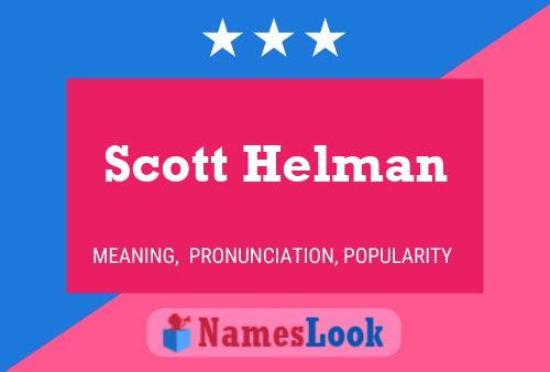 Scott Helman Naam Poster