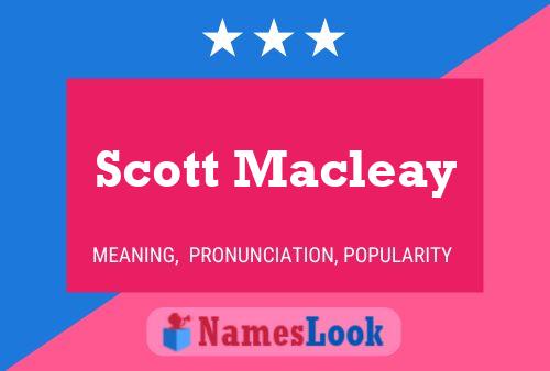 Scott Macleay Naam Poster