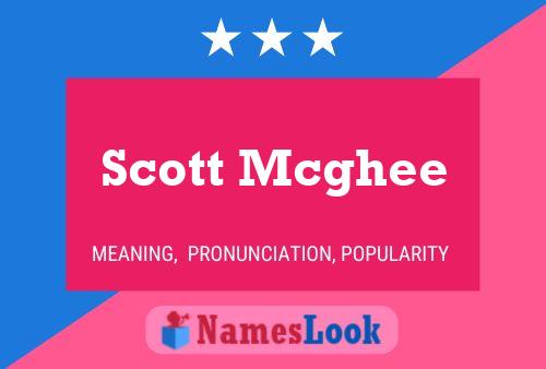 Scott Mcghee Naam Poster