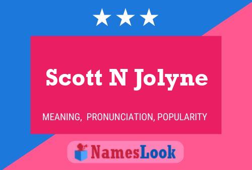 Scott N Jolyne Naam Poster