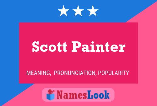 Scott Painter Naam Poster