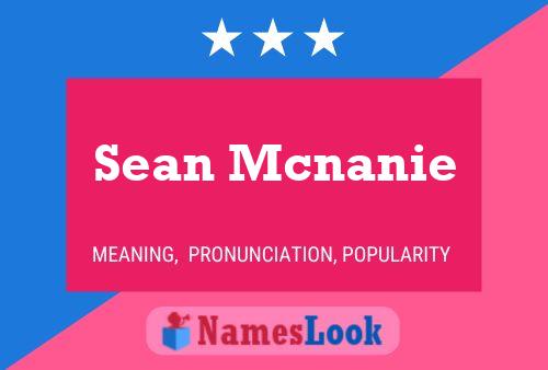 Sean Mcnanie Naam Poster