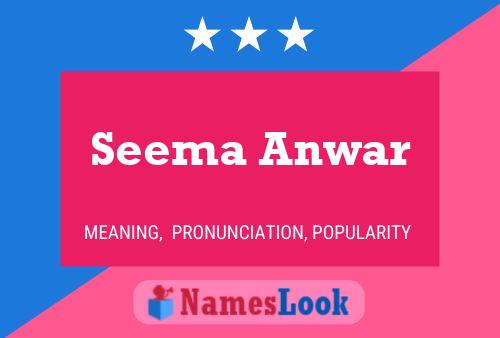 Seema Anwar Naam Poster