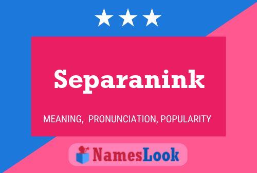 Separanink Naam Poster