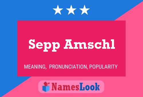 Sepp Amschl Naam Poster