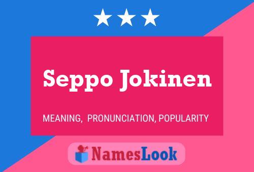 Seppo Jokinen Naam Poster