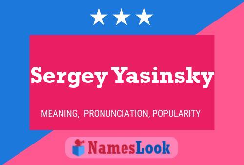 Sergey Yasinsky Naam Poster