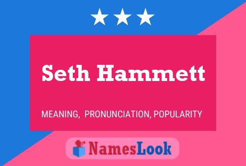 Seth Hammett Naam Poster