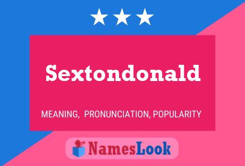 Sextondonald Naam Poster