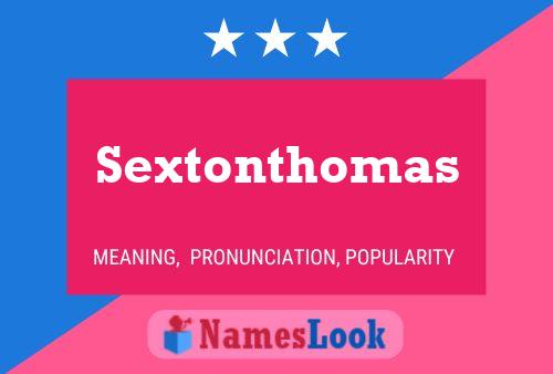 Sextonthomas Naam Poster