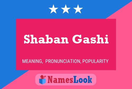 Shaban Gashi Naam Poster