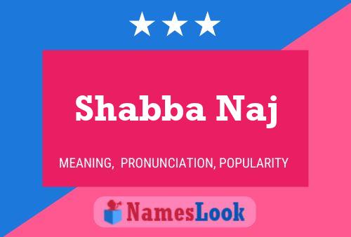 Shabba Naj Naam Poster