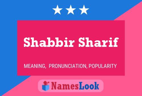 Shabbir Sharif Naam Poster