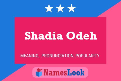 Shadia Odeh Naam Poster