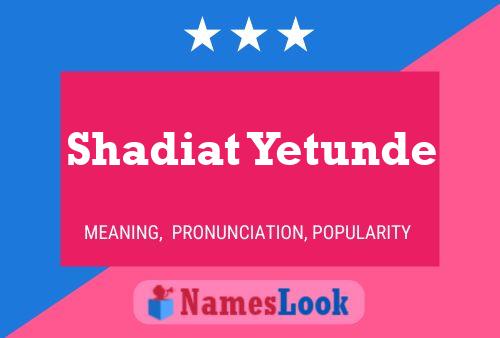 Shadiat Yetunde Naam Poster