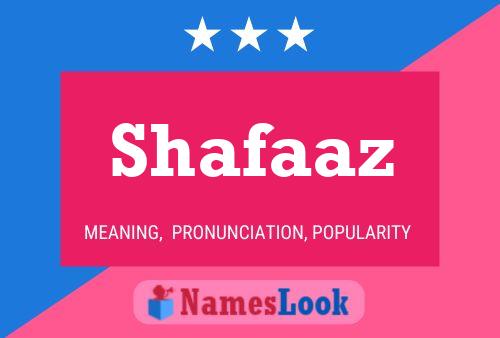 Shafaaz Naam Poster