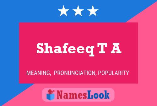 Shafeeq T A Naam Poster