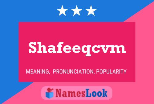 Shafeeqcvm Naam Poster