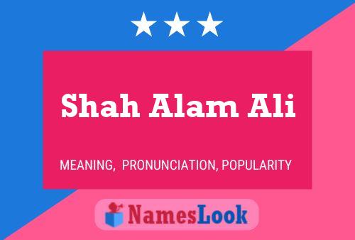 Shah Alam Ali Naam Poster