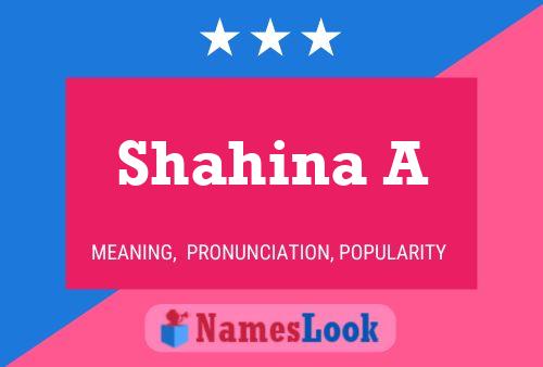 Shahina A Naam Poster