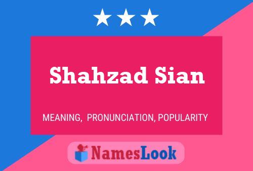 Shahzad Sian Naam Poster