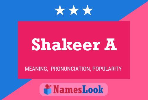 Shakeer A Naam Poster