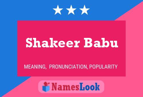 Shakeer Babu Naam Poster