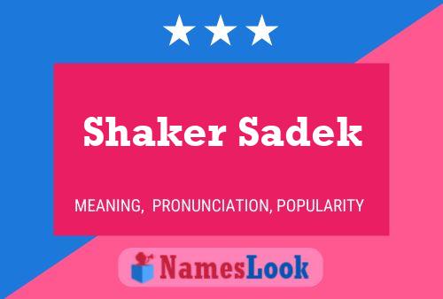 Shaker Sadek Naam Poster