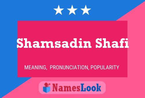 Shamsadin Shafi Naam Poster