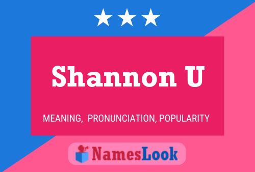 Shannon U Naam Poster