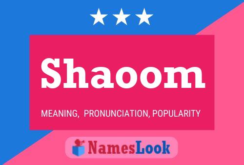 Shaoom Naam Poster