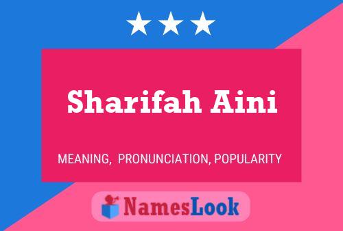 Sharifah Aini Naam Poster