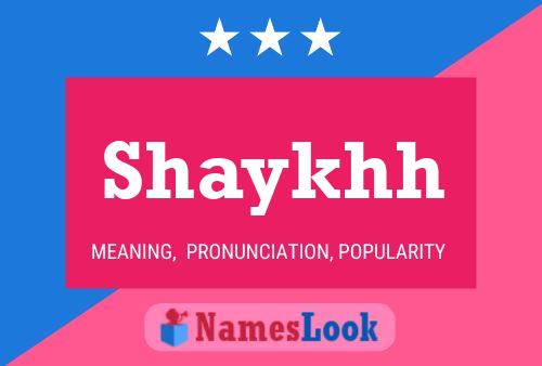 Shaykhh Naam Poster