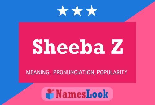 Sheeba Z Naam Poster