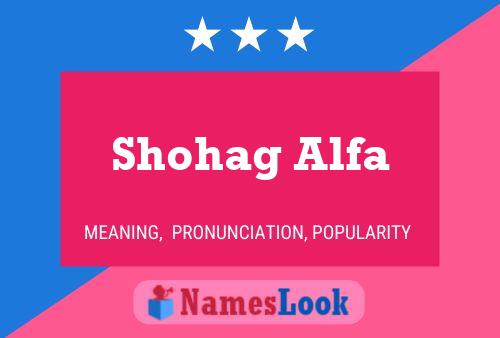 Shohag Alfa Naam Poster