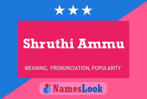 Shruthi Ammu Naam Poster