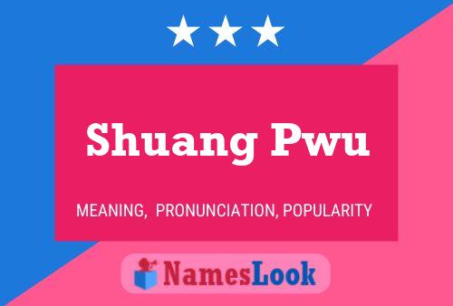 Shuang Pwu Naam Poster