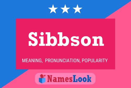 Sibbson Naam Poster